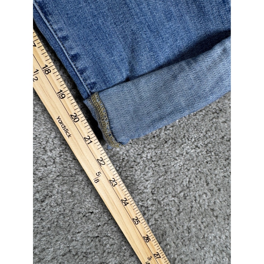Simply Vera Vera Wang Womens Size 2 Blue Medium Wash Cuffed Crop Jeans Mid Rise - Picture 7 of 7